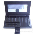 Cosmetic Case with Mirror, Multi Pockets for Brushes